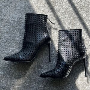 Black Steve Madden Spiked Booties